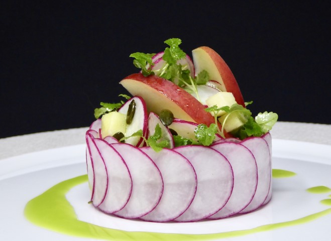 Recette de salade de radis et pommes - Méchinaud