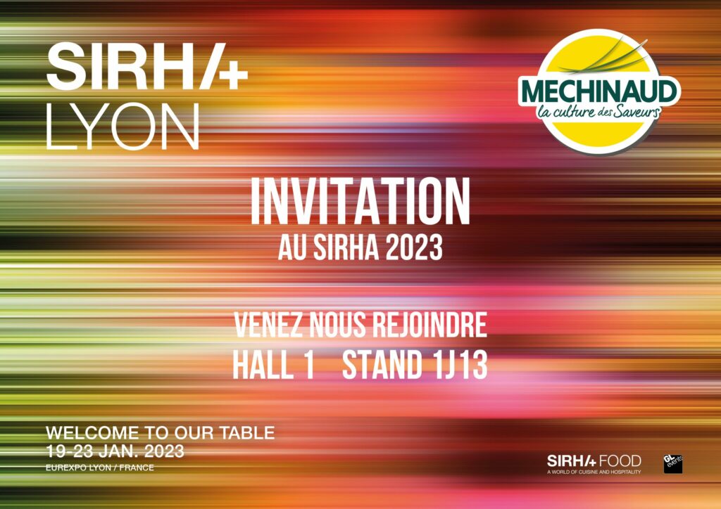 Invitation de Méchinaud au salon du Sirha 2023